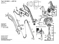 Bosch 0 600 822 042 ART 25 Grass Trimmer 230 V / GB Spare Parts ART25